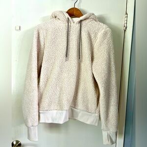 Athleta Cream Sherpa Pullover